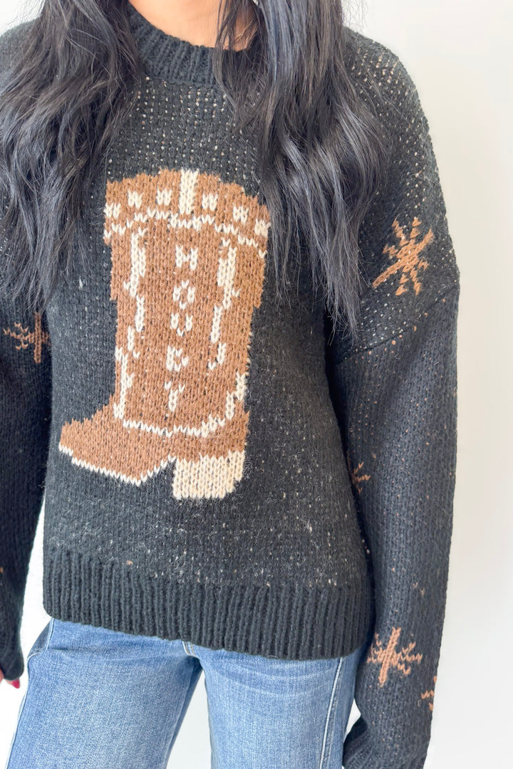 Cowboy Boot Sweater