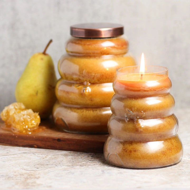 Honey Pear Cider Beehive Candle