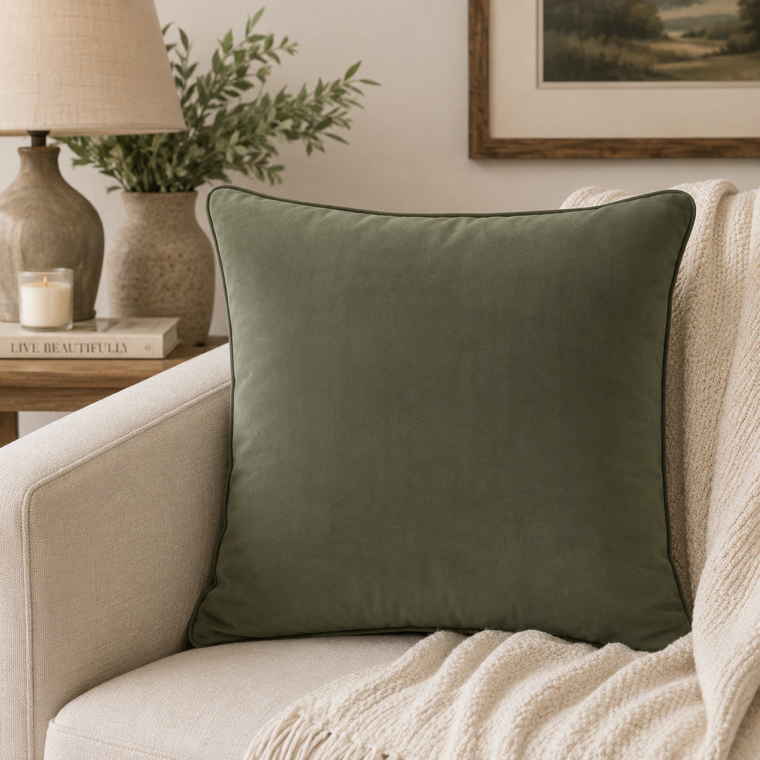 Simplistic Velvet Square Pillow