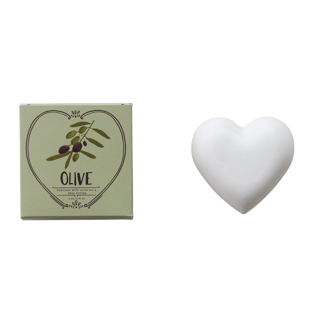 Olive Oil & Shea Butter Boxed Heart Soap