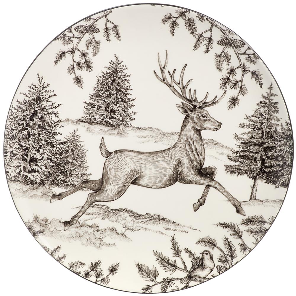 Woodland Reindeer Plate