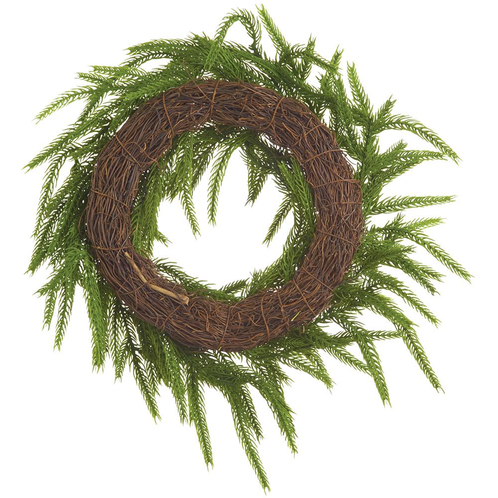 Drooping Cypress & Cone Candle Ring