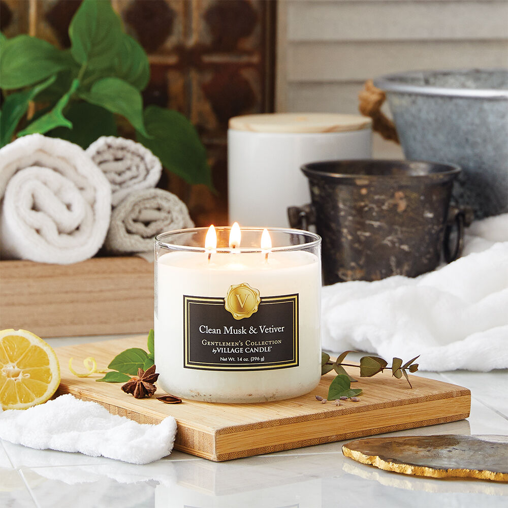Clean Musk & Vetiver Village Candle