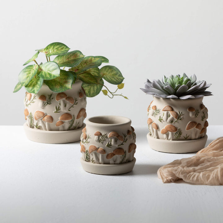 Earthy Mushroom Planter