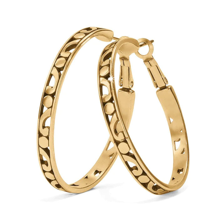 Brighton Contempo Gold Hoop Earrings