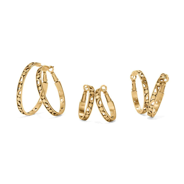 Brighton Contempo Gold Hoop Earrings