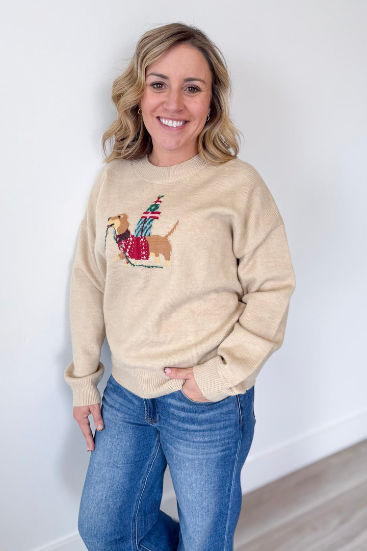 Jolly Dachshund Sweater