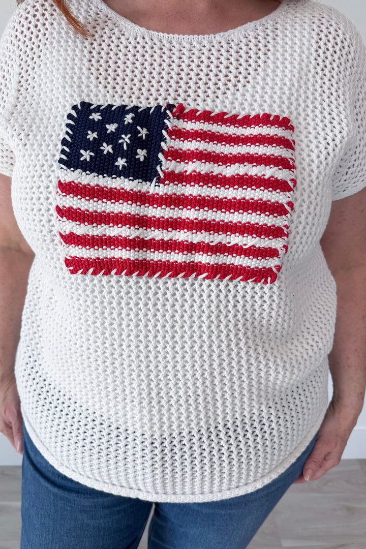American Flag Top Curvy