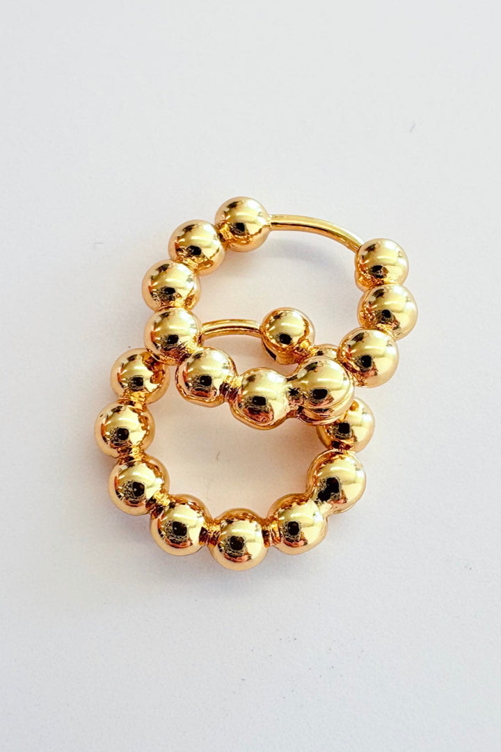 Ball Hoop Earrings