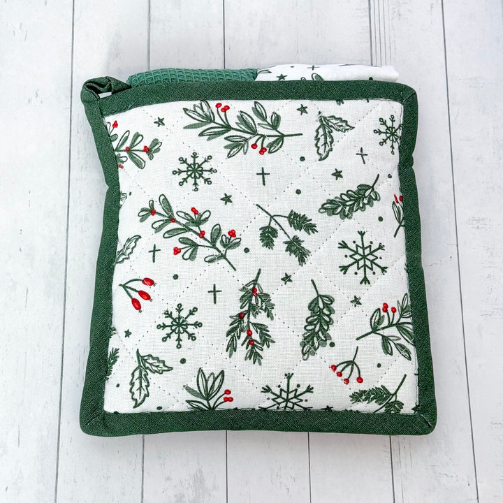 Forest Holiday Potholder Set