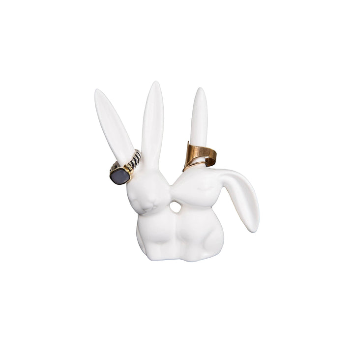 Ceramic Bunny Ring Holder
