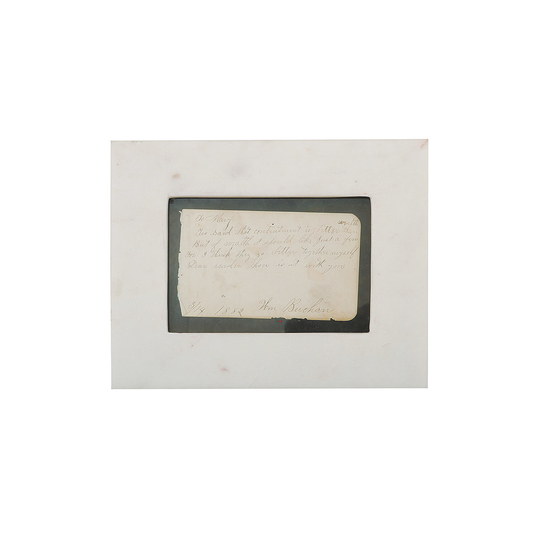 White Marble Photo Frame