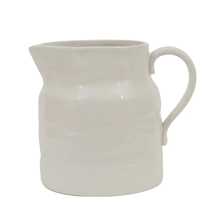 Ribbed Stoneware Reproduction Pitcher