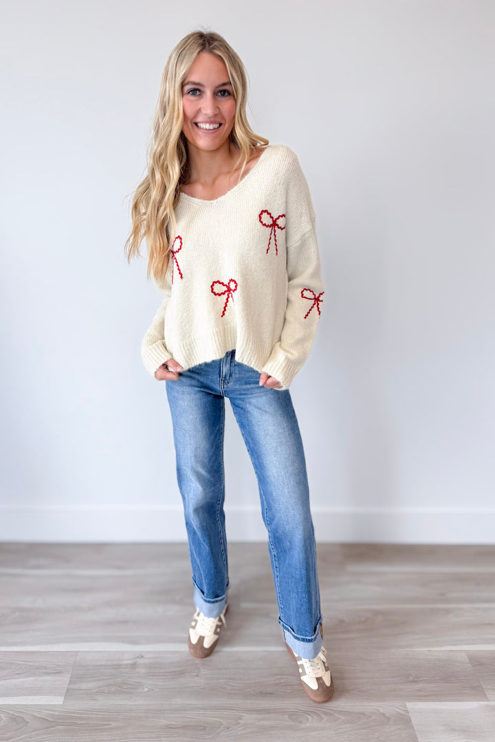 Candy Cane Wishes Sweater