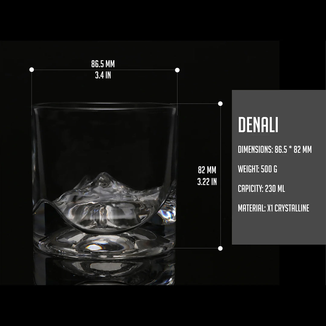 Denali Crystal Whiskey Glasses