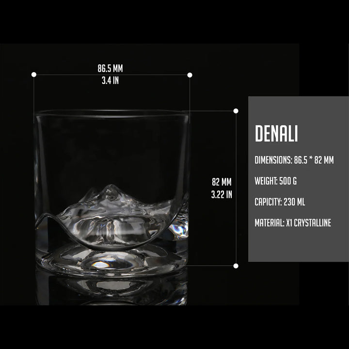 Denali Crystal Whiskey Glasses