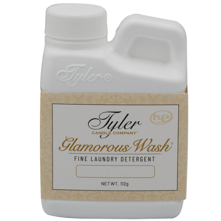 Tyler Glamorous Wash fine laundry detergent bottle on a white background
