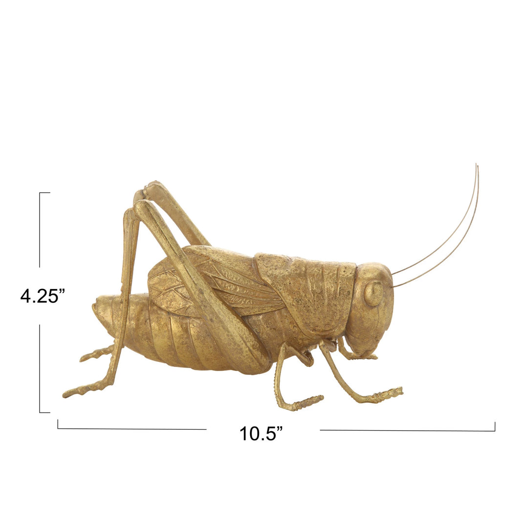 Golden Cricket Figurine