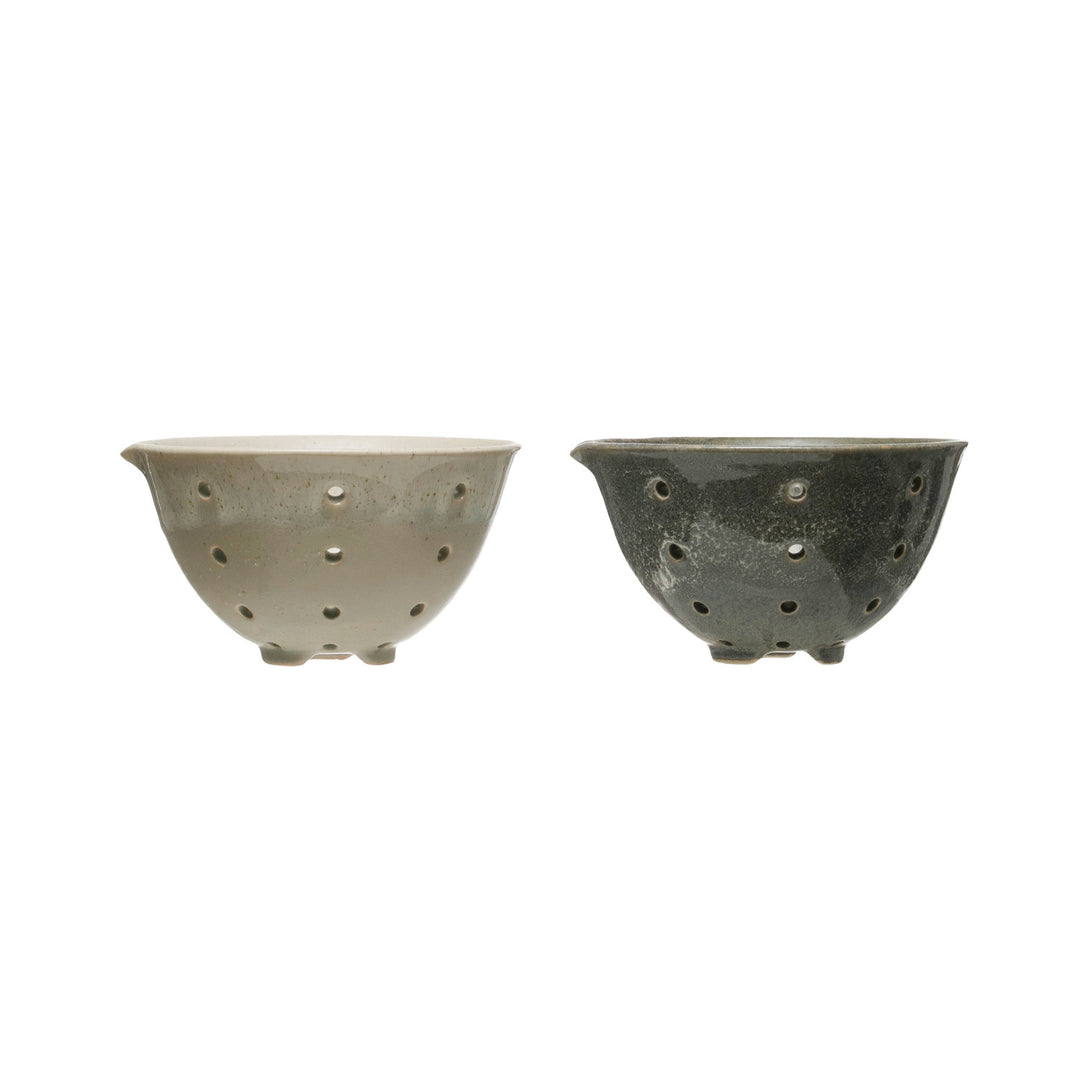 Matte Glazed Stoneware Berry Bowl