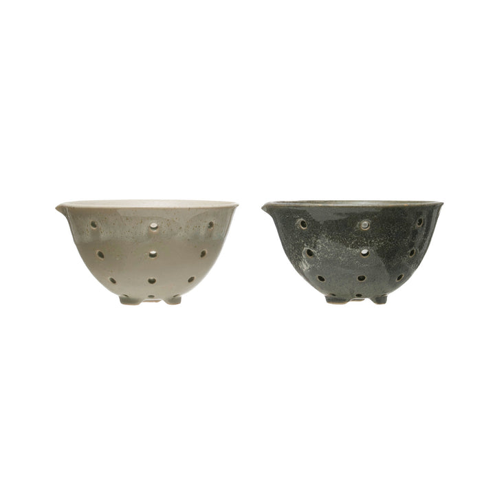 Matte Glazed Stoneware Berry Bowl