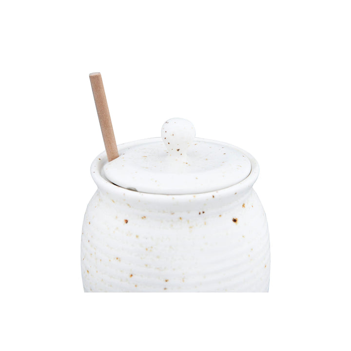 Speckled Honey Jar & Honey Dipper Set