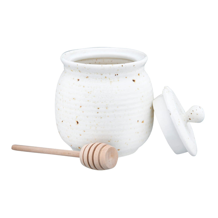 Speckled Honey Jar & Honey Dipper Set