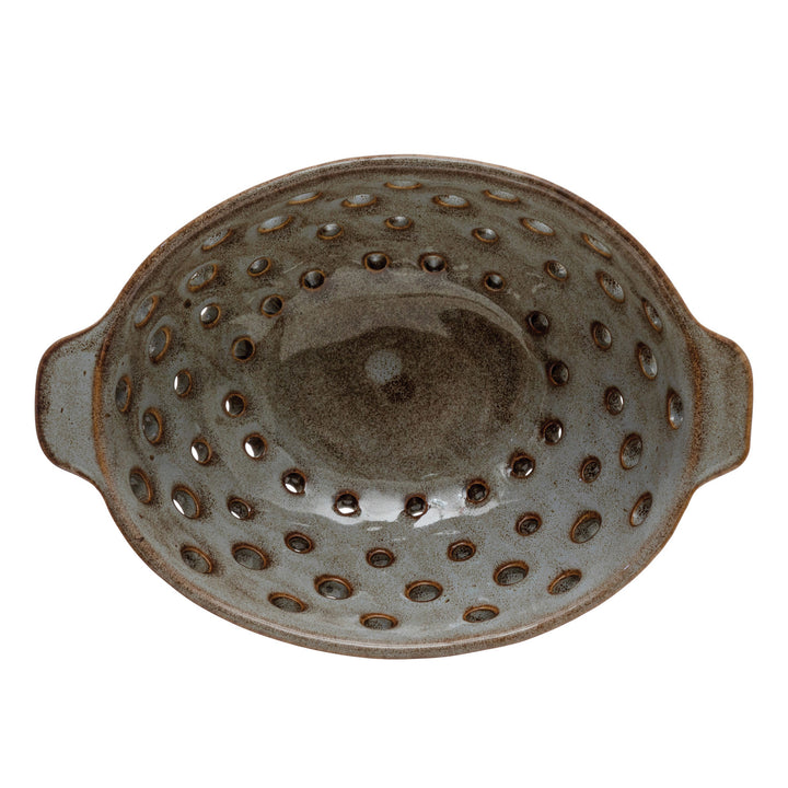 Oval Stoneware Berry Bowl