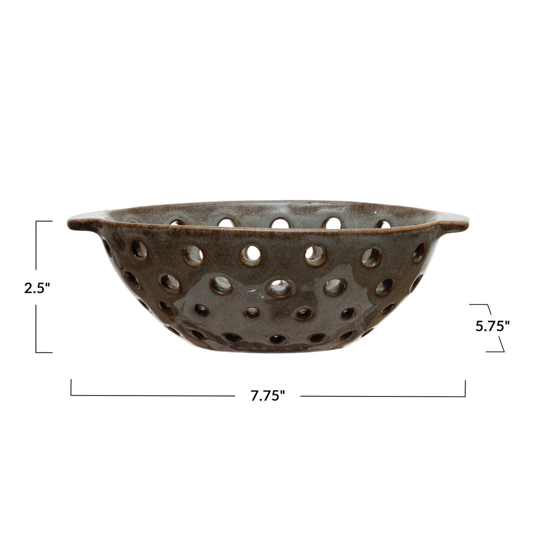 Oval Stoneware Berry Bowl