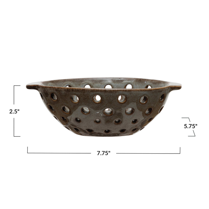 Oval Stoneware Berry Bowl