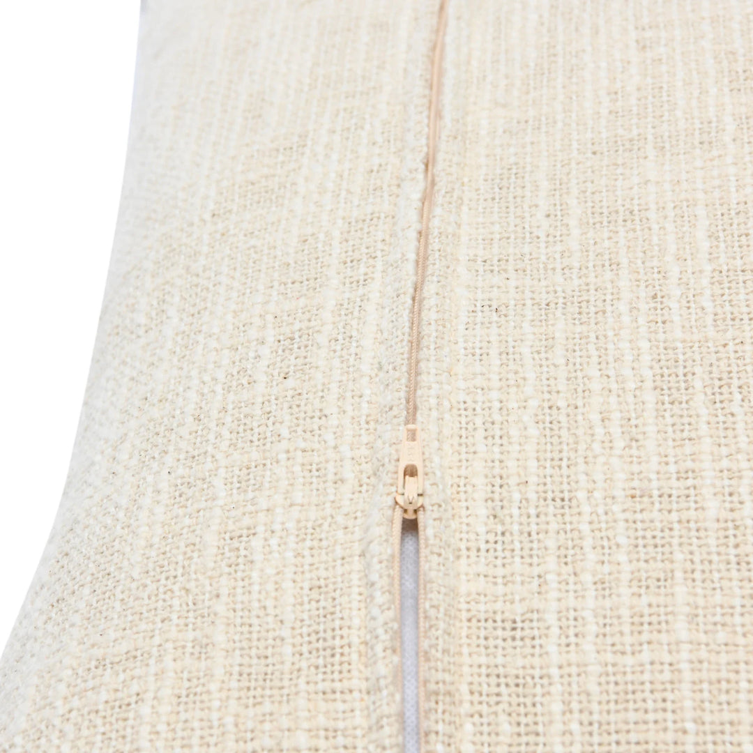 Blue Ikat Fringe Accent Pillow