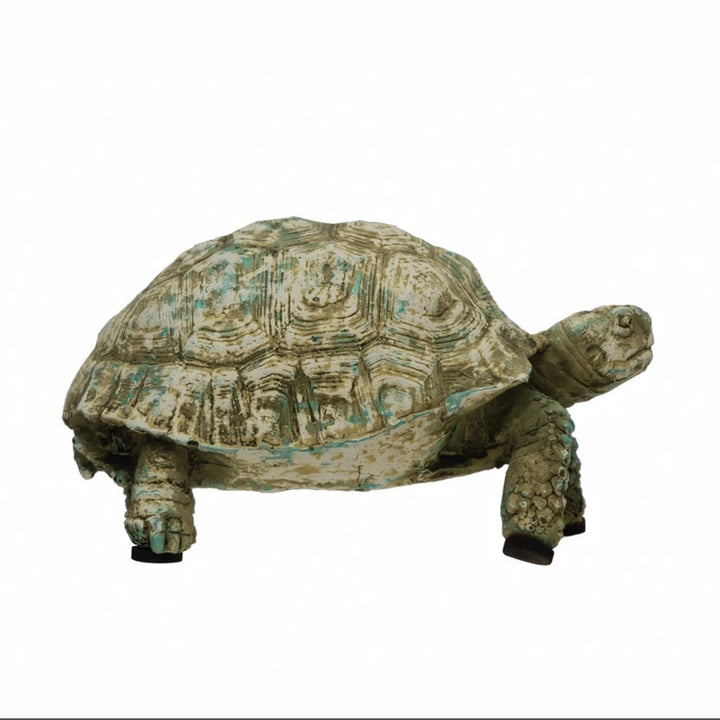 Distressed Verdigris Turtle