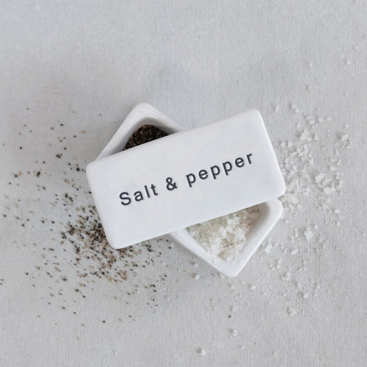 Double Salt & Pepper Pinch Pot