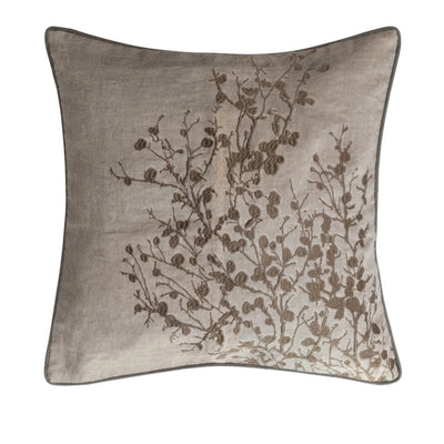 Embroidered Berry Bush Pillow