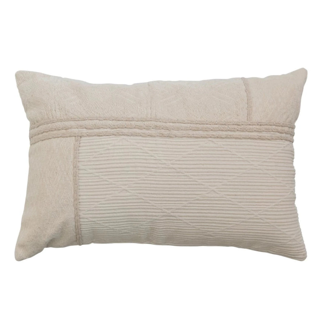 Textured Section Lumbar Pillow