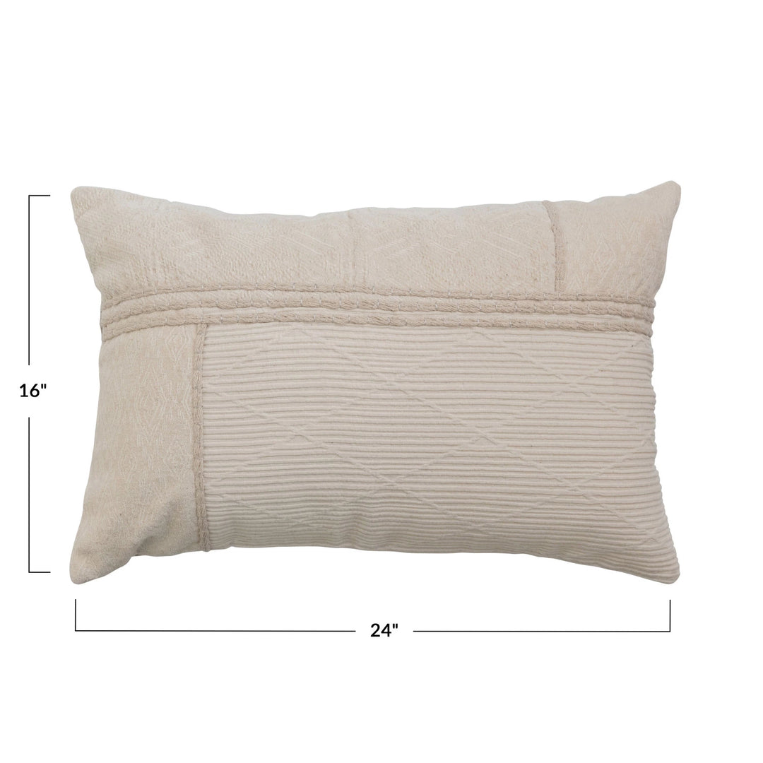 Textured Section Lumbar Pillow