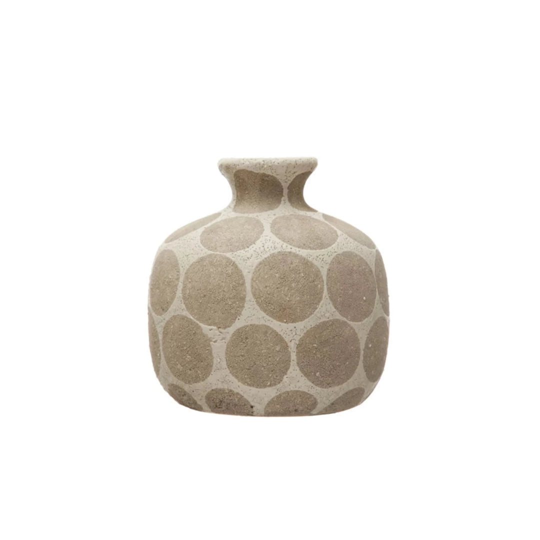Dotted Terracotta Vase