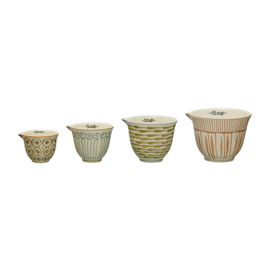 Slow Rain Stoneware Measuring Cup Set