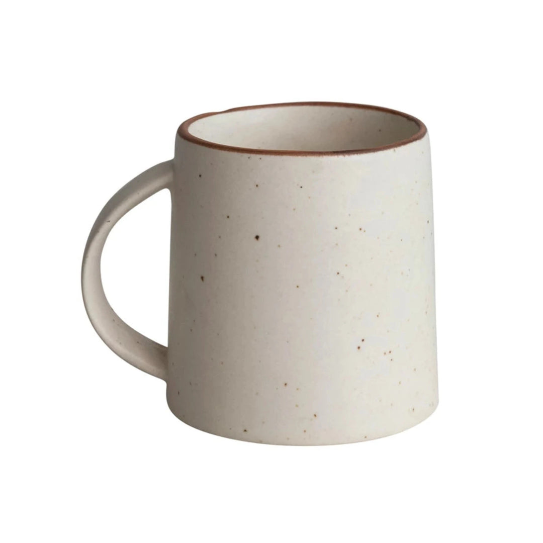 Brown Rimmed Speckled Mug