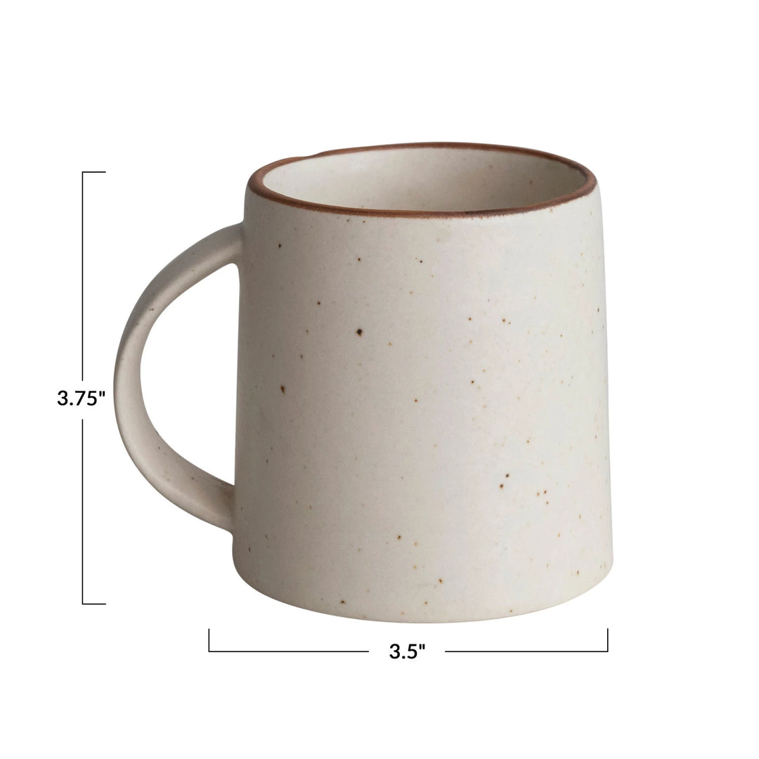 Brown Rimmed Speckled Mug