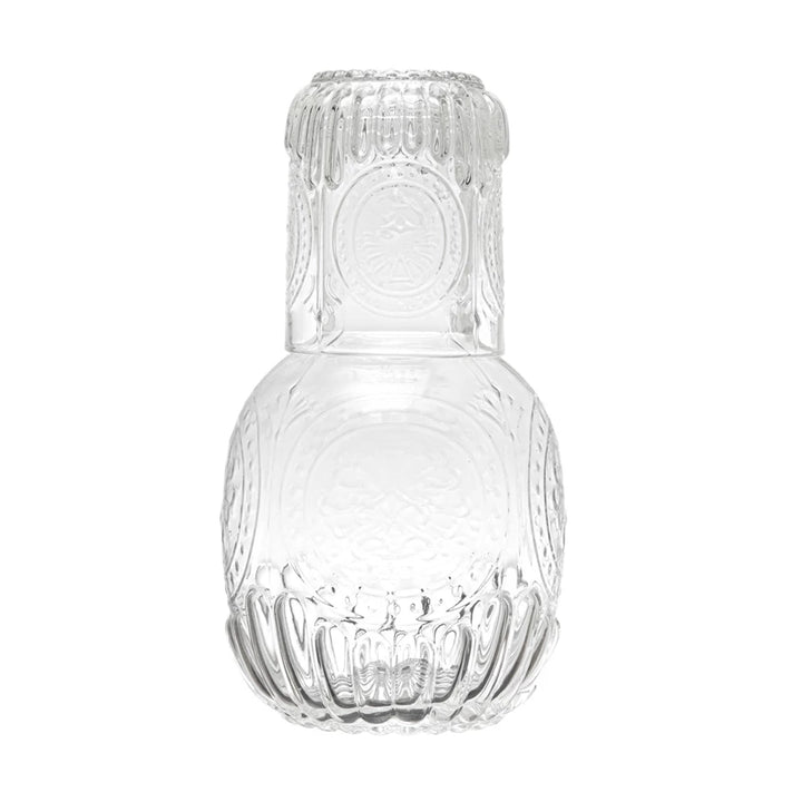 Embossed Carafe & Drinking Glass Set