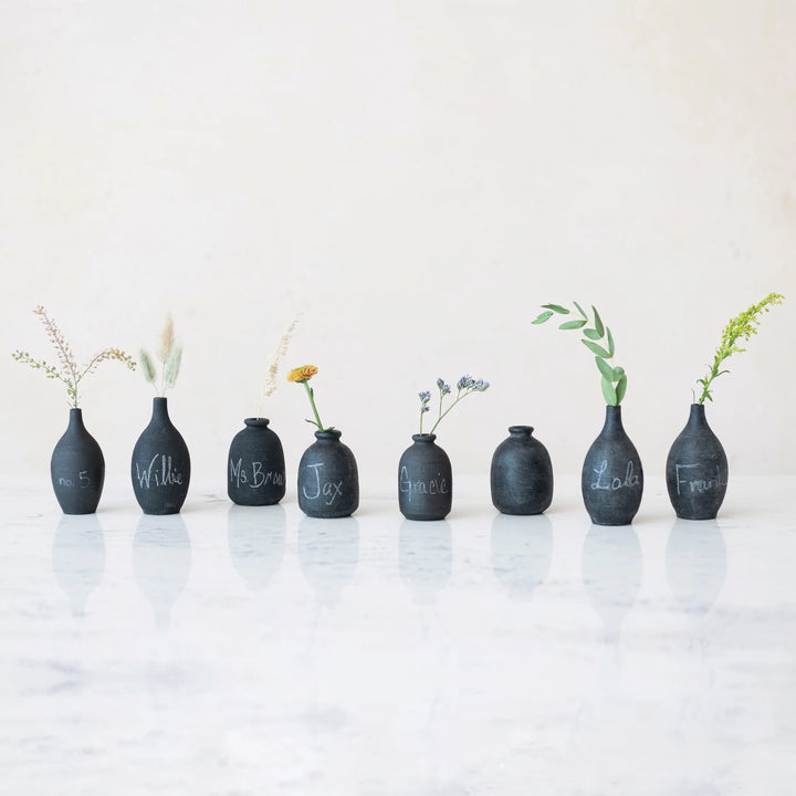 Mini Black Chalkboard Vase