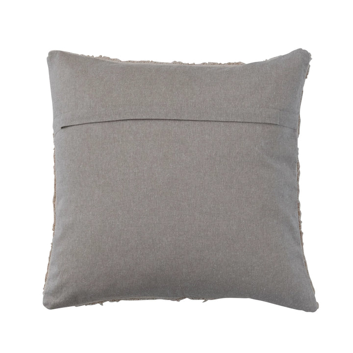 Cotton Tufted Chambray Pillow