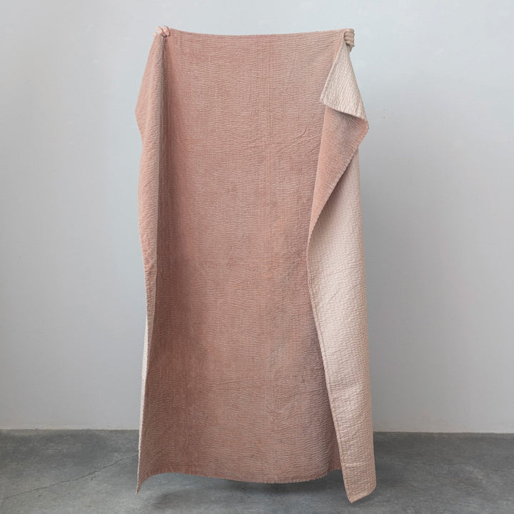 Blush Velvet Throw