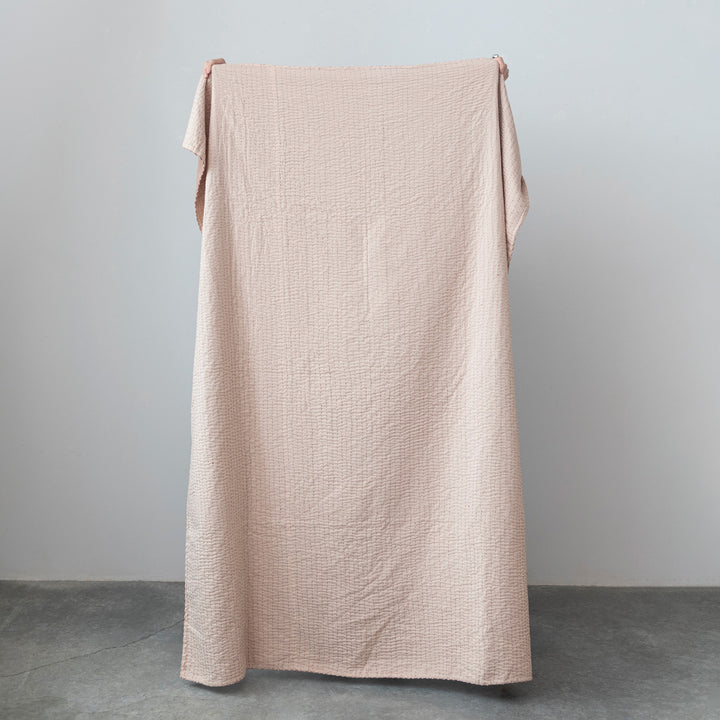 Blush Velvet Throw