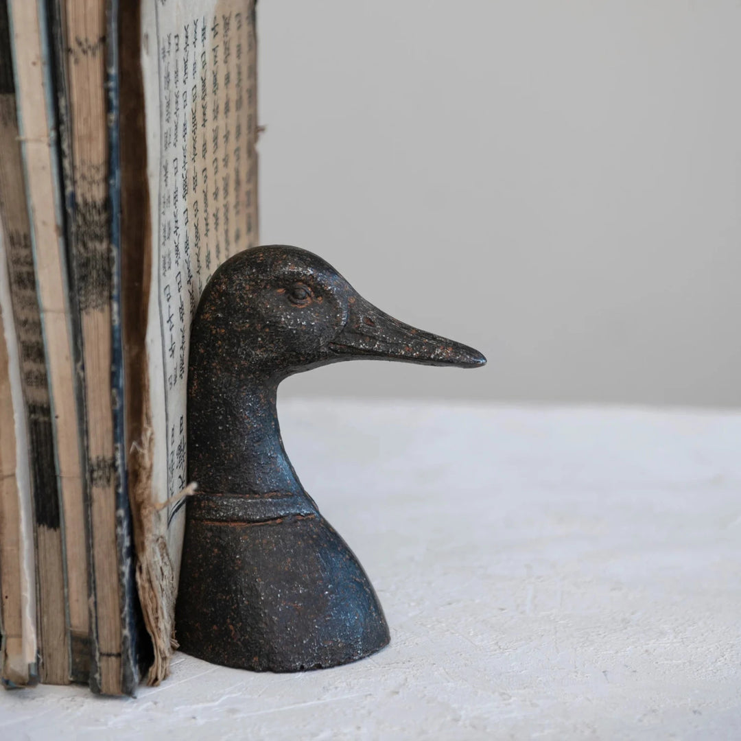 Cast Iron Duck Bookends