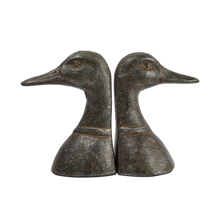Cast Iron Duck Bookends