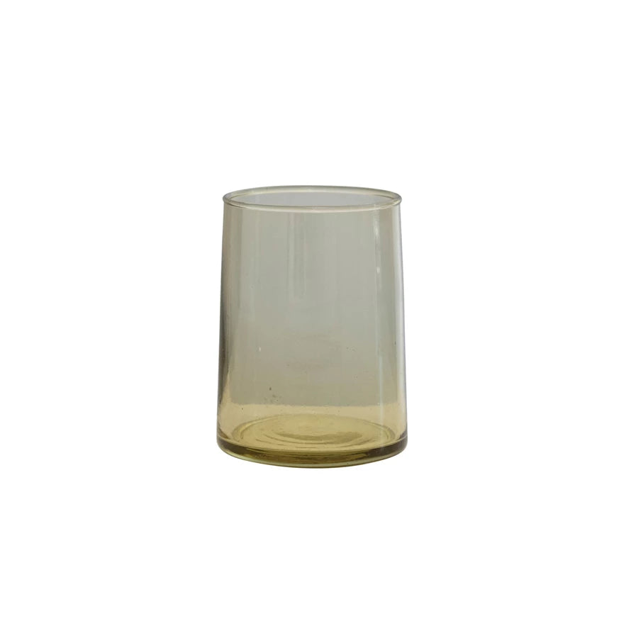 Off Green Drinking Glass