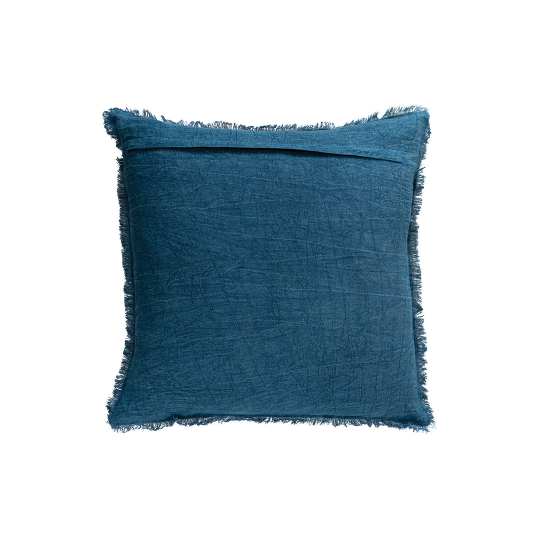 Linen Navy Stonewashed Pillow