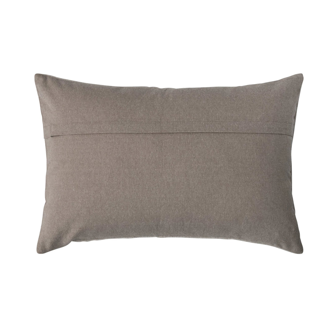 Paisley Embroidered Lumbar Pillow