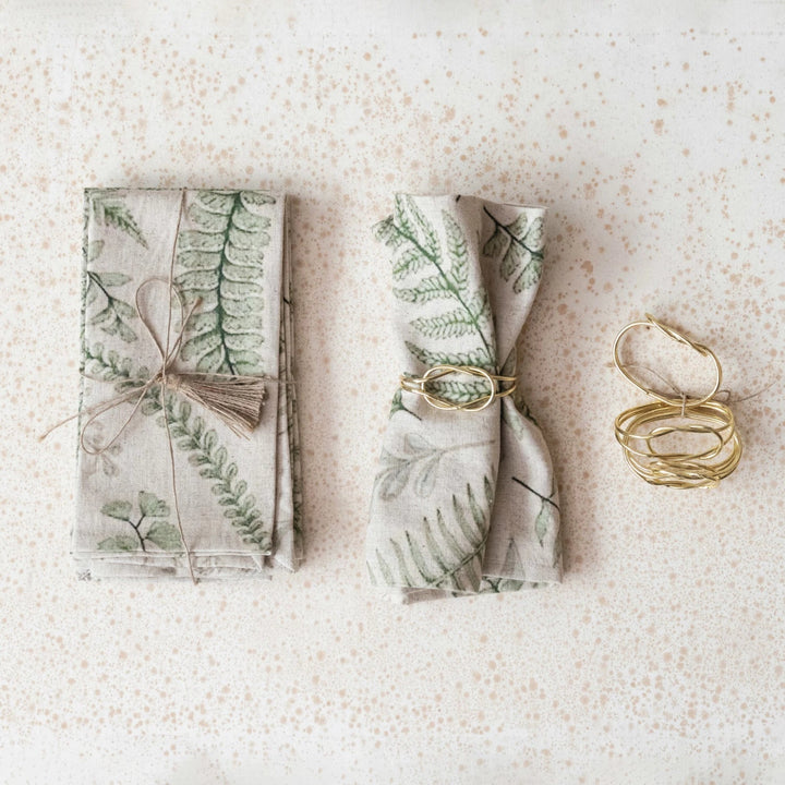 Green Botanical Napkin